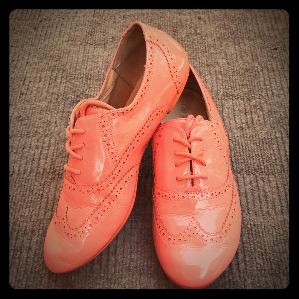 Cole Haan Patent Leather Lace Oxfords